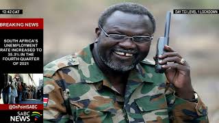 South Sudan's Riek Machar calls on regional and international leaders to intervene