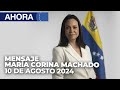 Este es el mensaje de María Corina Machado - Sábado 08/10/24