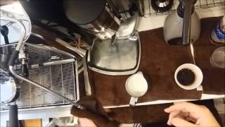 핫 꿀밤라떼 만들기/How to make a hot maroon caffe latte. [45번째 카페레시피/커피레시피]