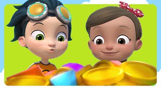 Rusty’s Treasure Hunt \u0026 Bits on the Fritz | Spin Kids Cartoon Treehouse | Rusty Rivets