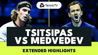 Daniil Medvedev vs Stefanos Tsitsipas Extended Highlights | Nitto ATP Finals 2022