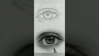 Eye drawing for beginners | Realistic eye drawing | pencil eye drawing for beginners step by step