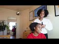 recreating our old video “twin sister does my hair for a day”