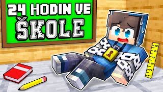 Jsem 24 HODIN Uvězněn ve ŠKOLE v Minecraftu! 😰