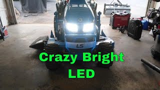 MT125 Tractor 2nd Set of better LED lights. Headlights on ls tractor