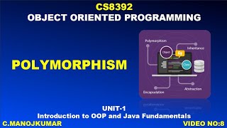 8 | CS8392 OBJECT ORIENTED PROGRAMMING | POLYMORPHISM IN TAMIL | OOPS | Manojkumar C