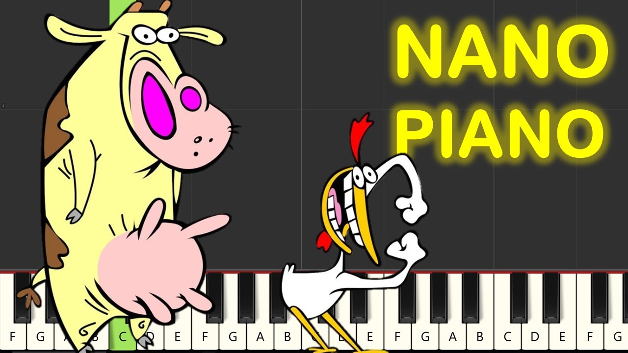 Cow And Chicken Intro Theme Piano Tutorial Youtube