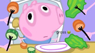 i edited peppa pig so george will eat his vegetables - part 6 🍅🤢🥒
