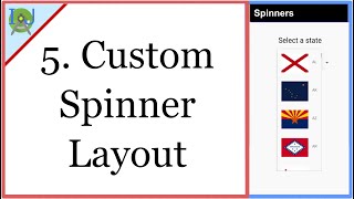 5. Custom Spinner Layout with Image & Text