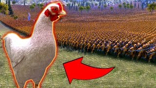 MEGA CHICKEN CLUCK NORRIS vs 100 000 GOLDEN KNIGHTS - Ultimate Epic Battle Simulator (UEBS)