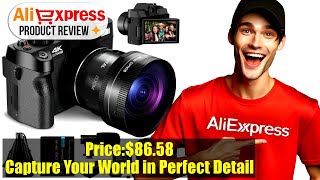 Unboxing and Review of G-Anica 4K 48MP Vlogging Camera with 16X Digital Zoom and 180° Flip