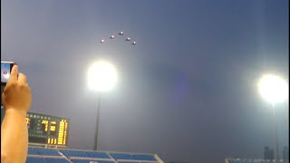 20140828 幻象2000戰鬥機衝場@桃園國際棒球場  Five Mirage 2000s'  Flyover in Taoyuan International Baseball Stadium