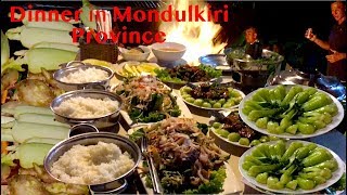 Dinner at Sen Monorom Motel Restaurant in Mondulkiri Province