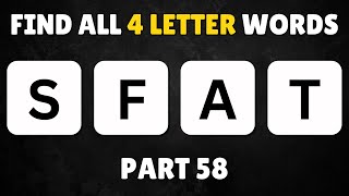Crack The Anagram: Find All 4-Letter Words! 🧠
