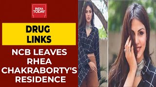 NCB Team Leaves Rhea Chakraborty's House: Divyesh Singh Reports | Sushant's Death-Drug Angle Case