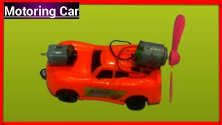 How To Make A Powered Car Veri Simple - Use Motor, Fan And Car