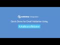 MailChimp Integration - Quick Demo for Email Validation Using MailboxValidator