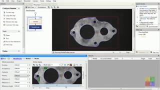 Matrox Design Assistant interactive development environment using the model finder step