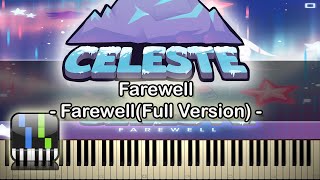 🍍Farewell(Full Version) - Farewell - [Celeste] - Synthesia Piano Tutorial🥥