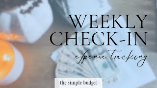 weekly check-in | expense tracking | budget accountability | zero based budget