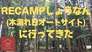 RECAMPしょうなん(木漏れ日サイト)に行ってきた　#RECAMP #キャンプ#うちの〇〇#テント#オニヤンマ#牛#やぎ#動物ふれあい#アウトドア