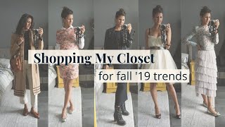 How I Shop My Closet for Fall 2019 Trends | Slow Fashion