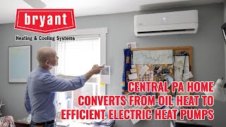 100+ Year-Old Lewisburg, PA Home Converts from Oil Heat to Bryant Ductless Mini Split Heat Pumps