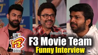 F3 Movie Team Funny Interview With Anchor Pradeep | Venkatesh | Varun Tej | Greatandhra