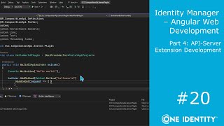 ഐഡൻ്റിറ്റി മാനേജർ | കോണീയ വെബ് വികസനം #20 | API സെർവർ വിപുലീകരണം ദേവ്