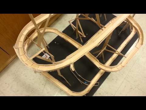 Popcicle stick rollercoaster Popcicle stick rollercoaster