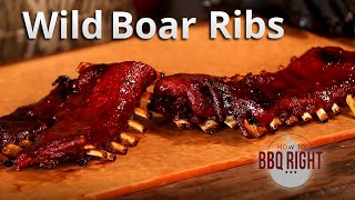 Smoked Wild Boar Ribs