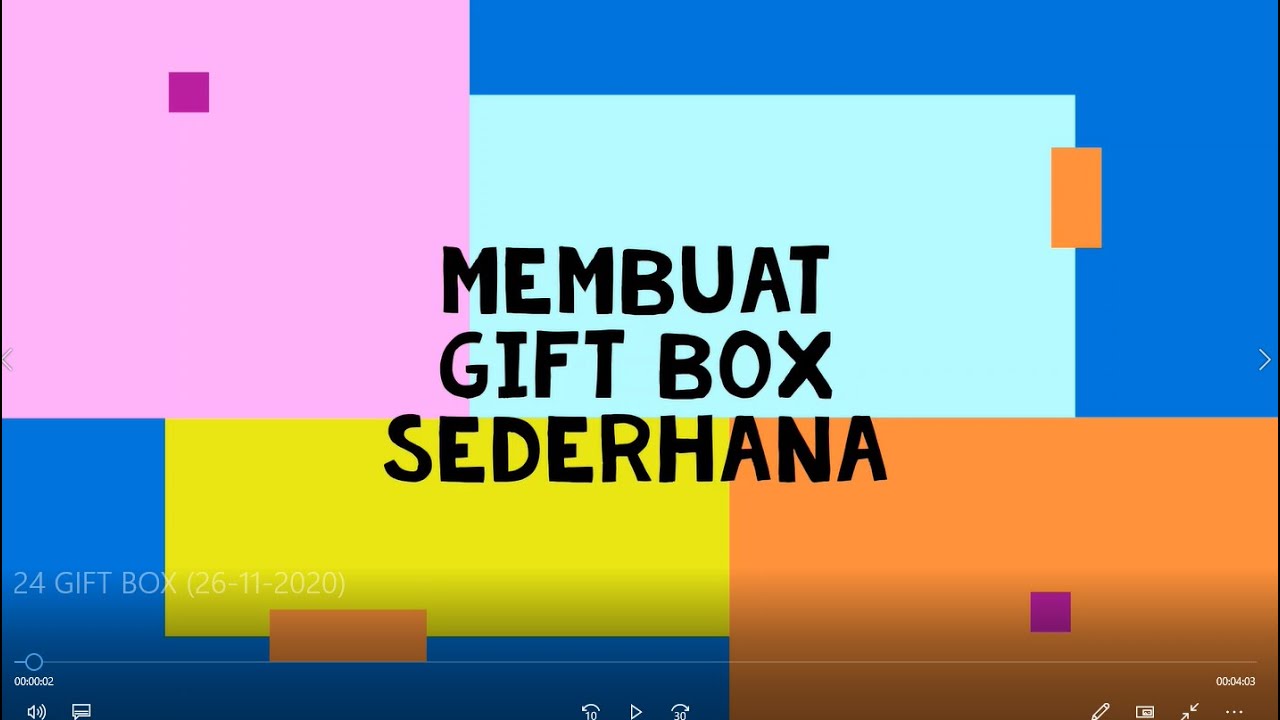 Membuat Gift Box Sederhana Youtube