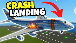 Cabin FIRE In 747 Causes CRASH LANDING In Stormworks!