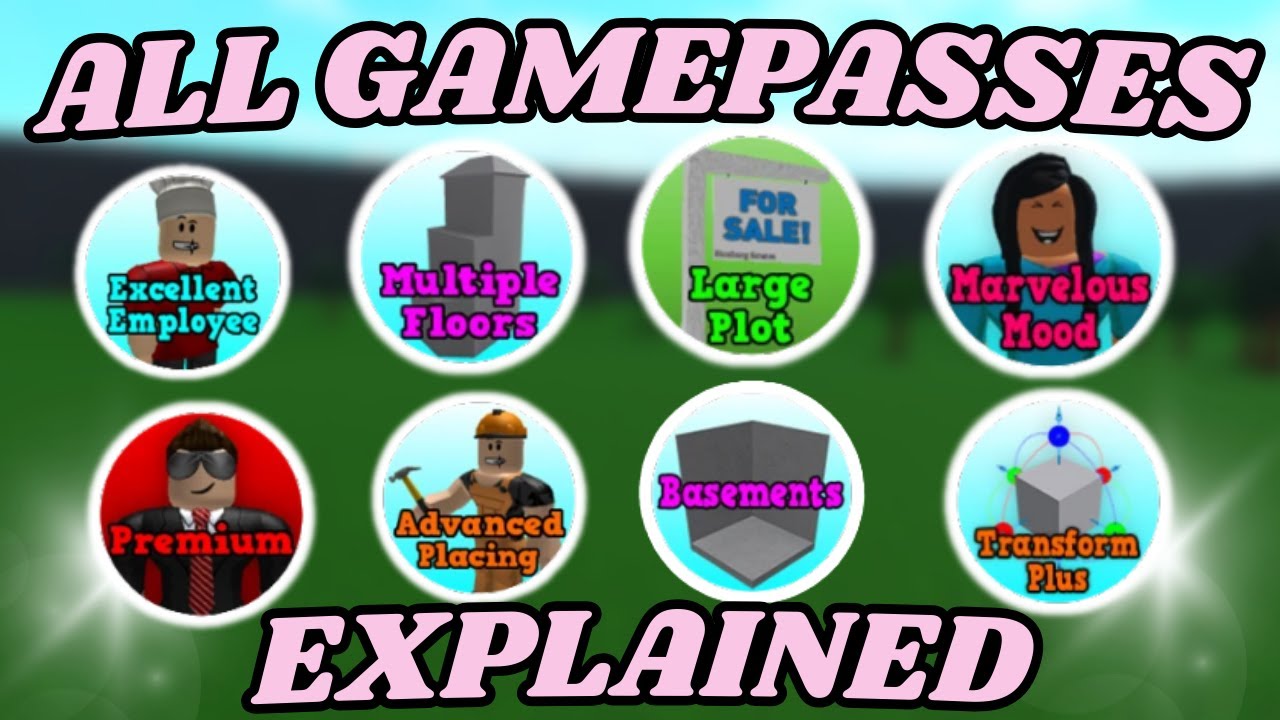 All Bloxburg Gamepasses Explained Are They Worth It Youtube
