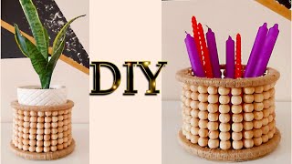 BONCUK SAKSI / SEPET YAPIMI / DIY / ROOM DECOR