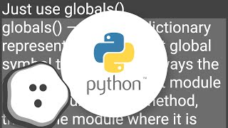 How to get a reference to current module's attributes in Python