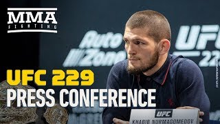 Khabib Nurmagomedov vs. Conor McGregor UFC 229 Pre-Fight Press Conference - MMA Fighting