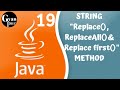Replace, ReplaceAll,ReplaceFirst Method in Java |Java Tutorial for beginners
