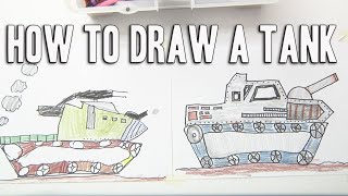 How To Draw a Tank Easy Art Fun Show for Kids