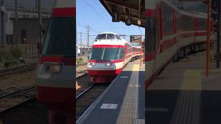 小田急電鉄ロマンスカー車両（元小田急10000形電車）特急ゆけむり号（長野電鉄1000系・須坂駅）