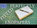 Perfectly Trimmed Tipped-On Endpapers // Adventures in Bookbinding