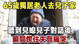 65歲獨居老人去兒子家，聽到兒媳兒子對話後，瞬間愣住失聲痛哭|長者養生心語