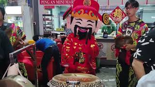 2023 CNY God of Prosperity Lion Dance Drumming Performance @ Fook Kee Food Garden #譚招生武術龍獅體育會