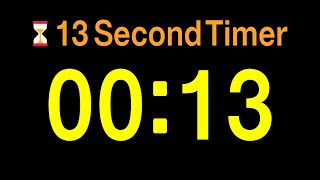 ⏱ 13 Second Timer / 🔊 Alarm / 👍 Simple Timer