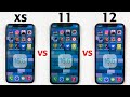 iPhone XS vs iPhone 11 vs iPhone 12 iOS 16.6 SPEED TEST - Speed Test in 2023