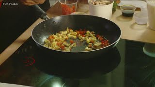 Peruvian fried rice from Rockin' Chicken restaurant in Hartford