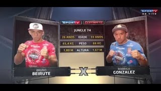 Jungle fight 74 Bruno Beirute Vs Rodrigo Gonzalez