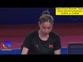 qian tianyi vs zhao shang table tennis women single semi