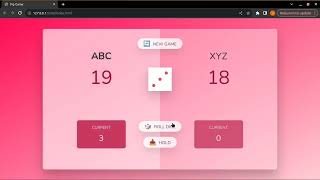 Pig Game project |HTML| CSS | Javascript|
