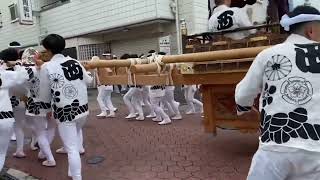 令和四年度七月三日貝塚宮太鼓台西町試験担ぎ